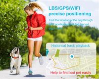 Collier GPS intelligent Elecpet pour animaux de compagnie, suivi de position en temps réel 4G avec contrôle par application, moniteur d'activité et de forme physique, collier pour chien