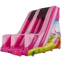 Glissière de princesse gonflable rose populaire personnalisée