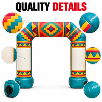 Arche gonflable publicitaire mexicaine Fiesta en gros avec panneaux signalétiques pour l'entrée d'événements extérieurs, festivals et marchés