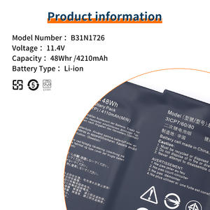 B31N1726แบตเตอรี่แล็ปท็อปสำหรับ <span class=keywords><strong>Asus</strong></span> FX504GD <span class=keywords><strong>FX504GM</strong></span> FX80GM FX86FM FX86FE FX504GE TUF565GD TUF554G 48WH 11.4V - Product Image 6