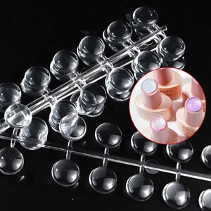 120 autocollants ronds pour présentation d'ongles, petits points, étiquettes double face pour nuancier de couleurs pour faux ongles - Product Image 1