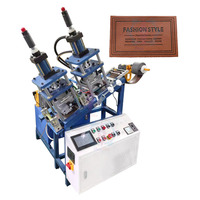 Nouvelle machine automatique hydraulique de gaufrage, marquage à chaud et découpe de cuir PU et microfibre par radiofréquence (RF) haute fréquence pour LOGO
