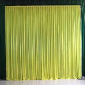 Grosir kustom dekorasi pernikahan romantis Satin 100% poliester susu sutra tirai Panel latar belakang kain latar belakang dinding - Product Image 5