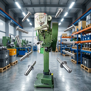 Máquina Perforadora de Botones a Presión Semiautomática Easytech, Máquina de Fijación de Metal y Plástico con Tirador para Chaquetas, Jeans, Impermeables y Telas - Product Image 1