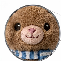 Ours en peluche géant personnalisé en coton PP, rembourré, en polyester doux, taille 31cm-50cm, fabricant OEM