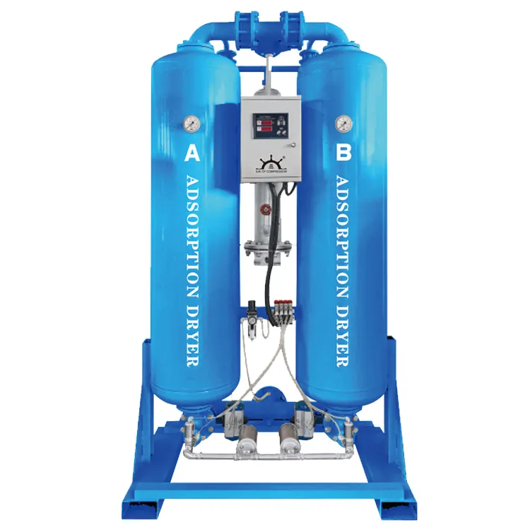 Dehydration disinfection adsorption dryer Best quality alumina adsorbent twin tower style heated adsorption air dryer