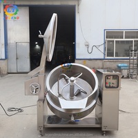 Mélangeur de cuisson industriel 50-600L |   Marmite à bouillir |   Marmite à double enveloppe inclinable automatique avec agitateur pour la production de sauces et de confitures