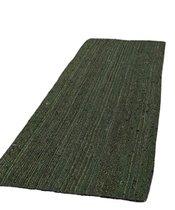 Alfombra de Yute Natural Trenzada Más Vendida, Diseño de Vieira Bordado, Hecha a Mano, Vintage, Antideslizante, Forma Rectangular, para Hogar, Oración o Puerta - Product Image 1