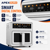 Horno Freidora de Aire Digital 6.5L 1700W, Proveedor de Compras Mixtas y Combinadas, Fábrica OEM para Importadores y Mayoristas