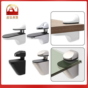 Glass Clamp Zinc Alloy Durable Modern Simple Style Shelf Support Connector - Product Image 5