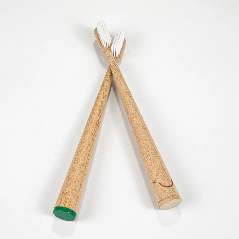 Cepillo de dientes de bambú con cerdas de nailon, cerdas de carbón, cerdas de fibra de bambú