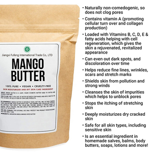 Manteca de Mango Natural Cruda al por Mayor, 1 kg, Manteca de Semilla de Mango Prensada en Frío Sin Refinar para Crema Capilar, Base para Jabón - Product Image 6