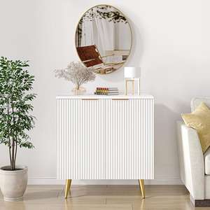 Table console en bois multifonctionnelle Credenza Accent Cabinet Sideboard avec finition peinte à la bombe pour <span class=keywords><strong>buffet</strong></span> ou rangement à la maison - Product Image 1