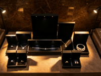 Boîte à bijoux LED, étui de présentation pour bague en diamant, emballage cadeau éclairé pour la vente au détail et en gros
