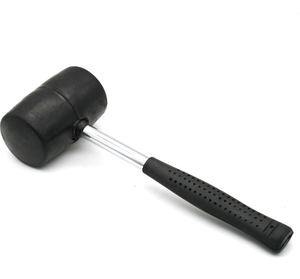 Peaktop 8oz DIY Marteau en <span class=keywords><strong>caoutchouc</strong></span> non élastique noir avec tête ronde et poignée antidérapante Marteau d'installation de <span class=keywords><strong>maillet</strong></span> en <span class=keywords><strong>caoutchouc</strong></span> - Product Image 5