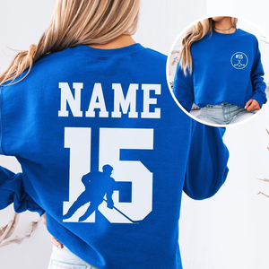 Sudadera Personalizada para Mamá de Jugador de Hockey con Nombre y Número, Ropa para Fanáticos del Hockey - Product Image 6