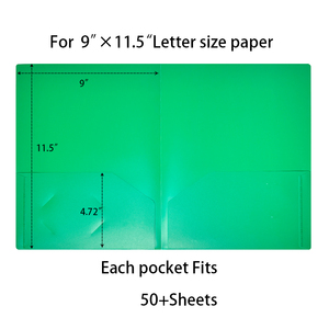 プラスチックファイルフォルダーレターサイズオフィス & スクールレポート & ファイル管理用工場卸売A4ブラックPPプラスチックファイルフォルダーサイズ3プロング - Product Image 6