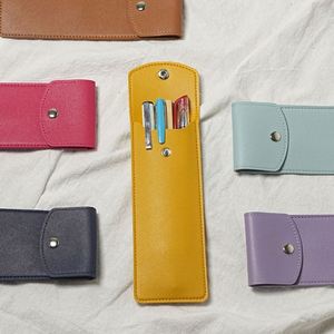Porte-stylo élastique coloré pour carnet, porte-stylo en cuir PU, étui élégant pour stylo, pochette pour carnets à couverture rigide - Product Image 3