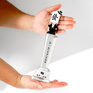 Crystal Mahjong <b>Trophy</b> Laser <b>Engraved</b> Durable Small Medium Large Size For Competition Award Gift - Product Image 4
