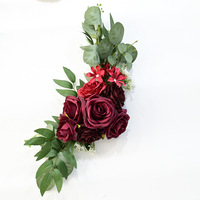 En gros, Panneaux de bienvenue de mariage chinois, Panneaux de signalisation directionnelle à motifs aquatiques, Panneaux directionnels décorés de fleurs, Arrangements floraux en soie artificielle