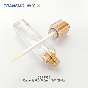 Contenants de brillant à lèvres personnalisés en gros avec logo, 6,5-9,0 ml, flacon en plastique avec bouchon à vis, tubes de brillant à lèvres avec pinceau du fabricant - Product Image 5