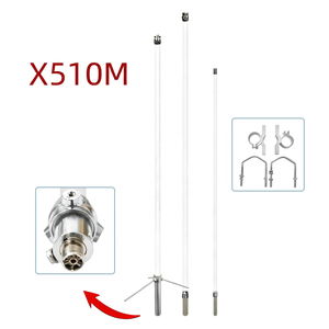 เสาอากาศสถานีฐาน X510 X510M 144/430MHz VHF/UHF กำลังขยายสูง แบบสองย่านความถี่ รอบทิศทาง ทำจากไฟเบอร์กลาส - Product Image 2