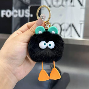 Porte-clés Adorable Canard en Peluche sur Boule de Charbon, Pendentif Amusant, Cadeau Souvenir Kawaii pour Filles et Femmes - Product Image 3