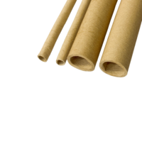 Tube en papier crépon électrique haute tension, isolation classe 105C, minimum Diamètre 4,0 mm, épaisseur de paroi 1,0 mm pour immersion dans l'huile