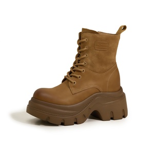 Botines de Plataforma de Tacón Grueso de Diseño de Lujo para Mujer, Colección Otoño/Invierno 2026, Versátiles, con Aumento de Altura, para Mujeres de Baja Estatura - Product Image 5