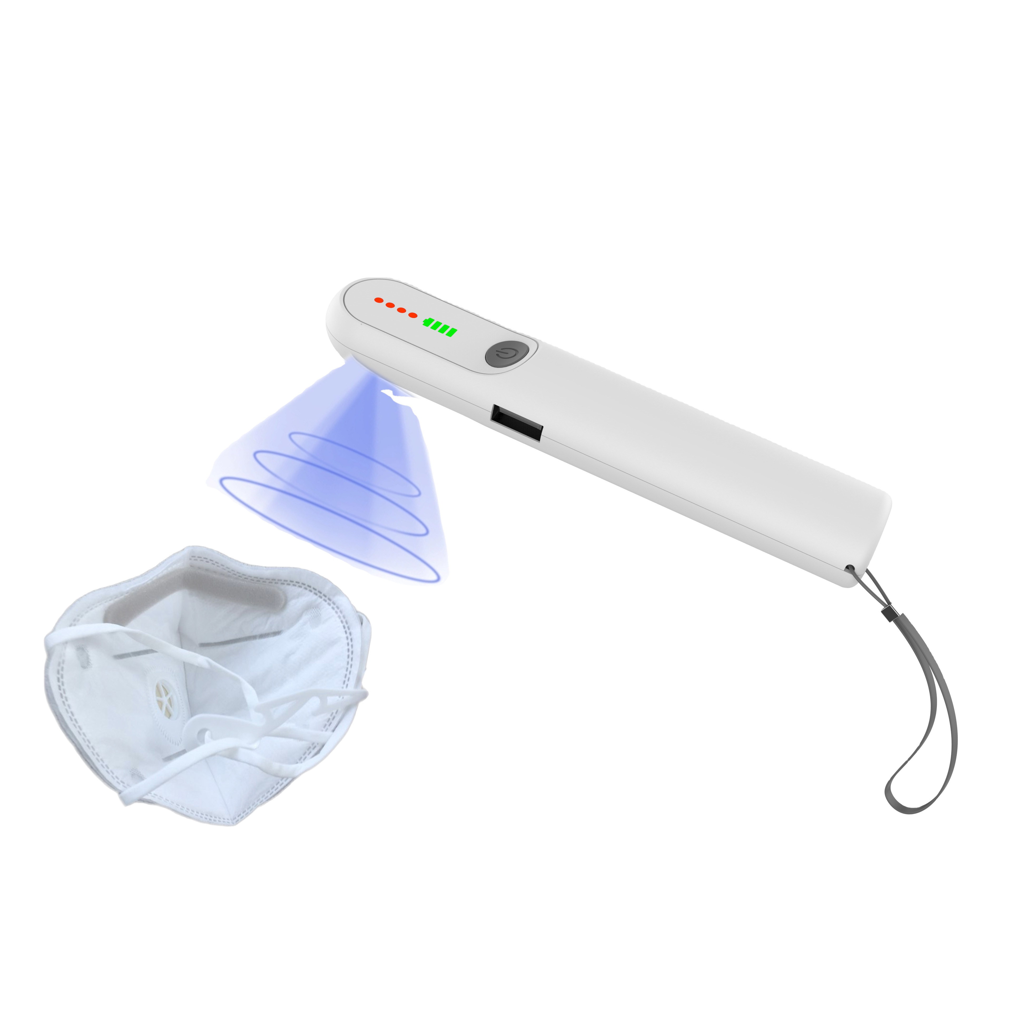 Портативный стерилизатор портативный дезинфекции 2200 мАч power bank uvc 275-280nm УФ стерилизатор лампа для дома УФ свет палочка