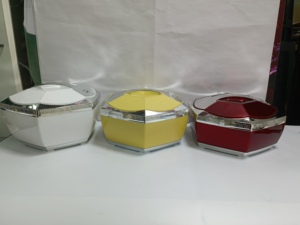 Juego de 3 piezas de cazuelas octogonales aisladas de 5L, 6L y 7L con asas chapadas en oro, calentador de alimentos para banquetes y comidas en África y Canadá - Product Image 5