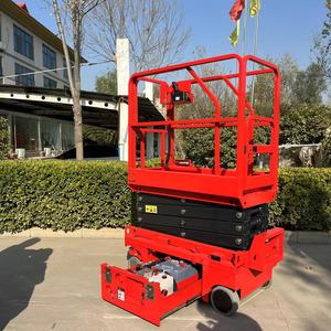 6M 8m 10m 12m 14m 18m 300Kg 1T 2T capacidad eléctrica pequeña hidráulica un hombre elevador de tijera manlift plataforma móvil terreno accidentado - Product Image 2