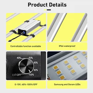 Cresça a luz Samsung 645W 800W 1000W Full Spectrum Led cresce luzes para a agricultura vertical interna