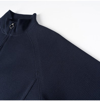 Sweat à capuche unisexe en molleton de coton personnalisé avec logo, de haute qualité, coupe oversize, avec fermeture éclair quart de tour, pour le golf, décontracté, uni, veste zippée