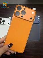 Autocollant arrière instantané de qualité supérieure pour iPhone 13-16 Series, améliorez l'apparence de votre iPhone 17 Pro Max, texture cuir mat, protection de l'appareil photo