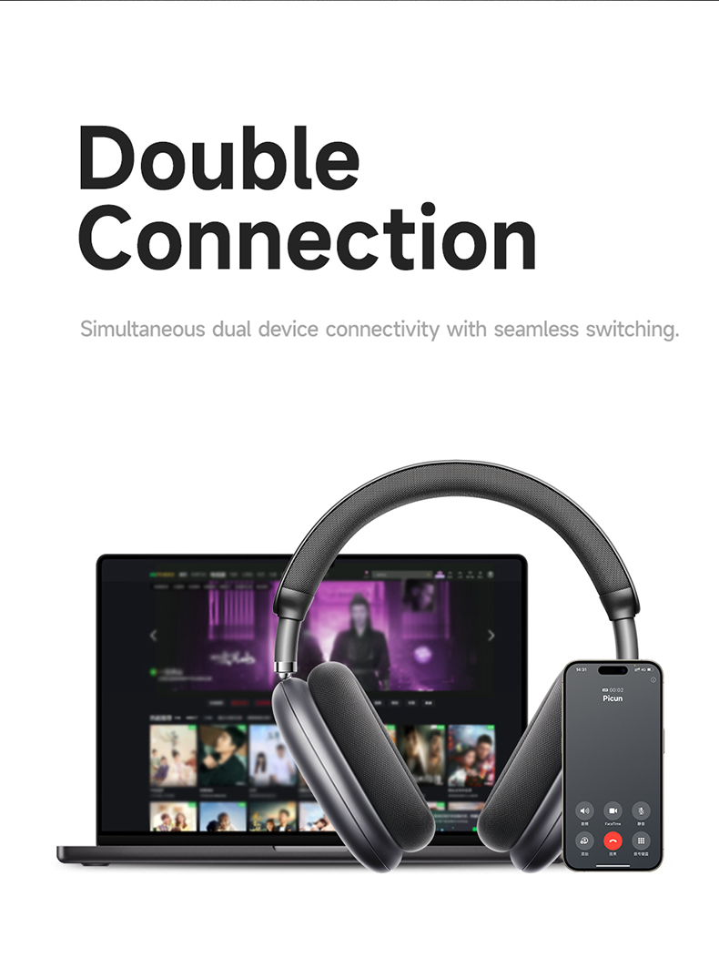 picun f8 pro ノイズキャンセリングヘッドホン Picun F8 Pro ANC Wireless Headphones Head Tracking 3D