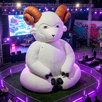 Chèvre gonflable personnalisée, mouton gonflable, animal gonflable de dessin animé pour la décoration ou la publicité