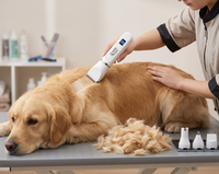 Tondeuse pour animaux de compagnie rechargeable par USB, autonomie de 60 minutes, charge rapide en 2 heures avec 3 peignes de guidage pour chiens et chats