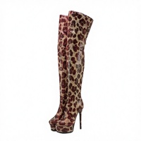Chaussures à talons hauts pour femmes, 13 cm, plateforme au-dessus du genou, 5 pouces, pour danseuses exotiques, pole dance, sexy, fétichistes, grandes tailles, gothiques
