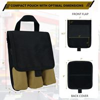 Bolsa de Herramientas MELOTOUGH con Asa de Transporte, Bolsa de Herramientas para Hombre, Bolsa de Electricista con 7 Bolsillos, Bolsas para Bombero, Bolsa de Herramientas para Electricista