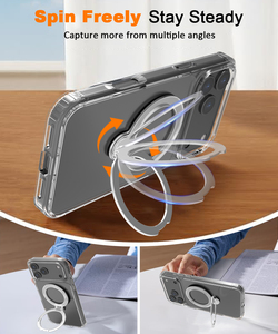 <span class=keywords><strong>2025</strong></span> xu hướng pha lê rõ ràng từ trường hợp điện thoại với 360 ° Vòng đứng cho <span class=keywords><strong>Iphone</strong></span> 17 Pro Max trong suốt bảo vệ nhựa bao gồm - Product Image 2