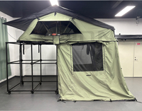 Tente de toit souple SNDN 4x4 pour l'extérieur, quatre saisons, installation rapide, tissu en toile, légère, imperméable, ouverture latérale