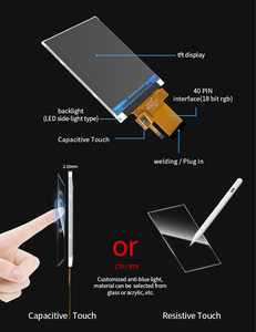 โมดูลจอแสดงผล TFT LCD ขนาด 1.14 3.2 3.5 4 4.3 5 7 นิ้ว รองรับ Polcd 1.14 3.2 3.5 4 4.3 5 7 นิ้ว พร้อมอินเทอร์เฟซ Spi Rgb Mcu Mipi 8 - 50 พิน - Product Image 3