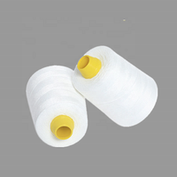 Fil chenille polyester blanc blanchi de haute qualité pour textiles et couture, fil de fermeture de sacs, OEM accepté