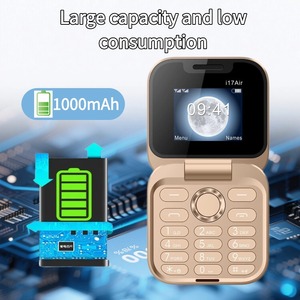 I17 Air Telefono Flip Compatto Dual SIM con Radio FM, Torcia, Blacklist, Schermo da 1.8" e Batteria da 1000mAh - Product Image 2