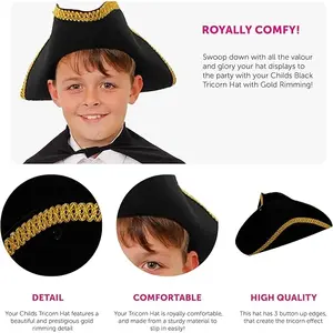 Chapeau de pirate TRICORN, merchandising personnalisé - Product Image 3