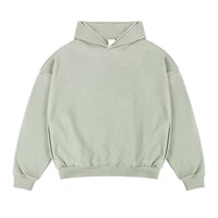 Sweat-shirts à capuche personnalisés avec logo 420G, de haute qualité, unis, à col rond, épais, coupe ample, épaules tombantes, en molleton unisexe