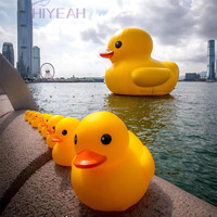 Canard jaune gonflable grand canard géant gonflable énorme pour sauter canard PVC pour modèle publicitaire
