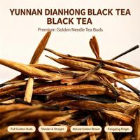 Thé noir Dianhong du Yunnan, directement de l'usine, collection Printemps 2026, Fengqing Aiguille d'Or, arôme miel, thé en vrac, vente en gros