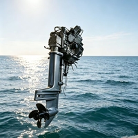 Motor Tempel Diesel Laut 30HP Berpendingin Udara 4 Tak 2 Silinder Mesin Kapal Tempel Diesel 30HP